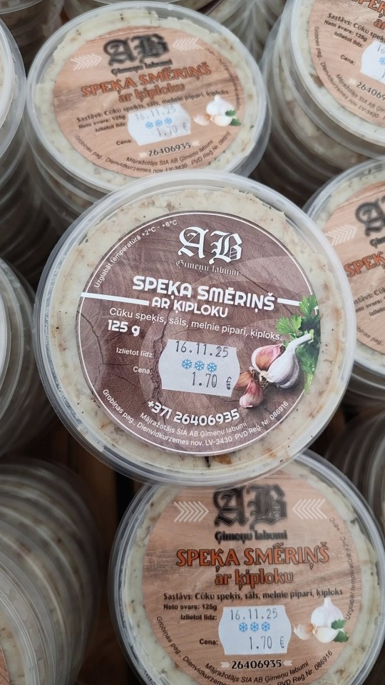 Speķa smēriņš ar ķiploku