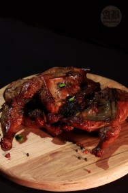 Karsti kūpināta vista (marinēta saldskābā mērcē)